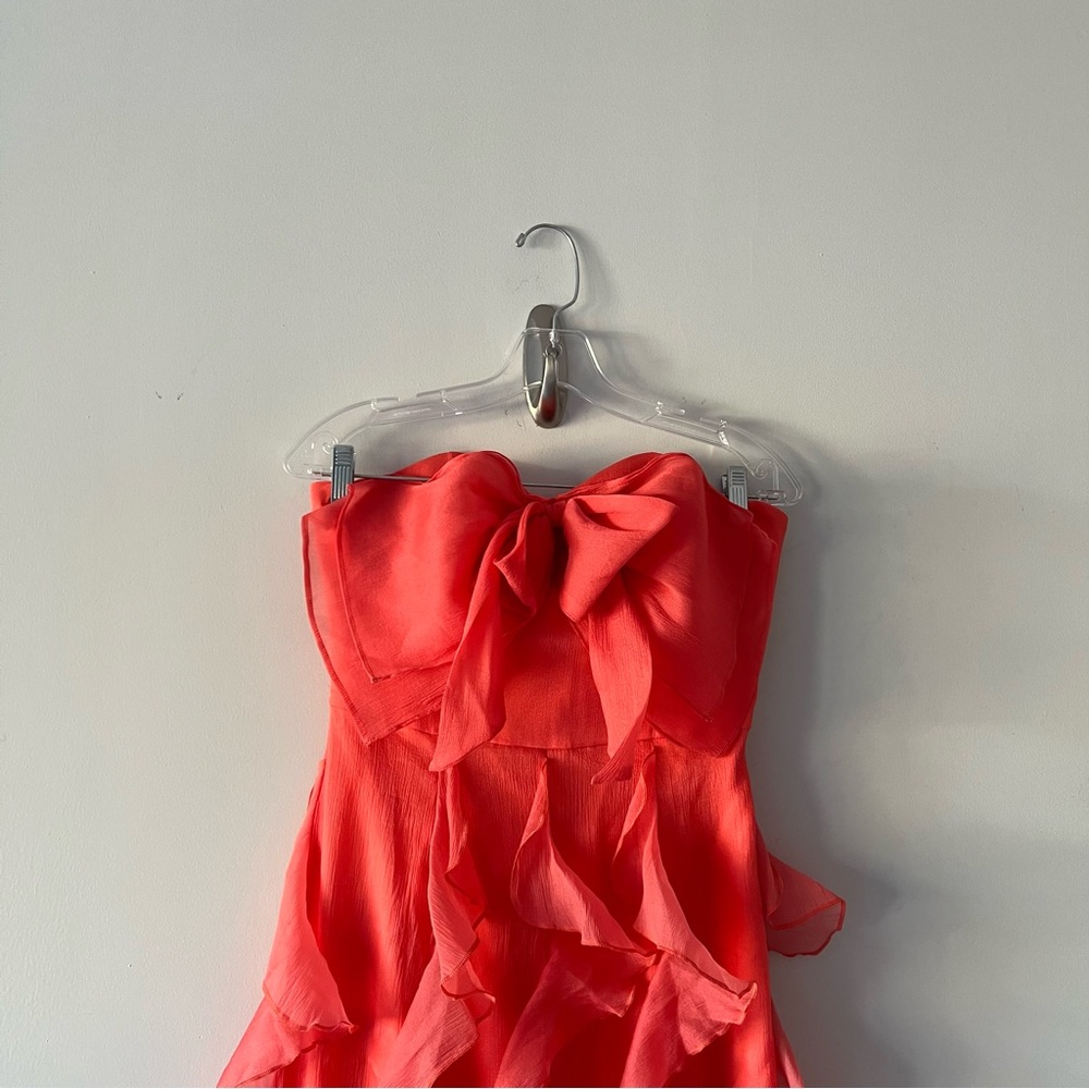 New Hutch Strapless Tiered Tulle Maxi Dress - Picture 4 of 9